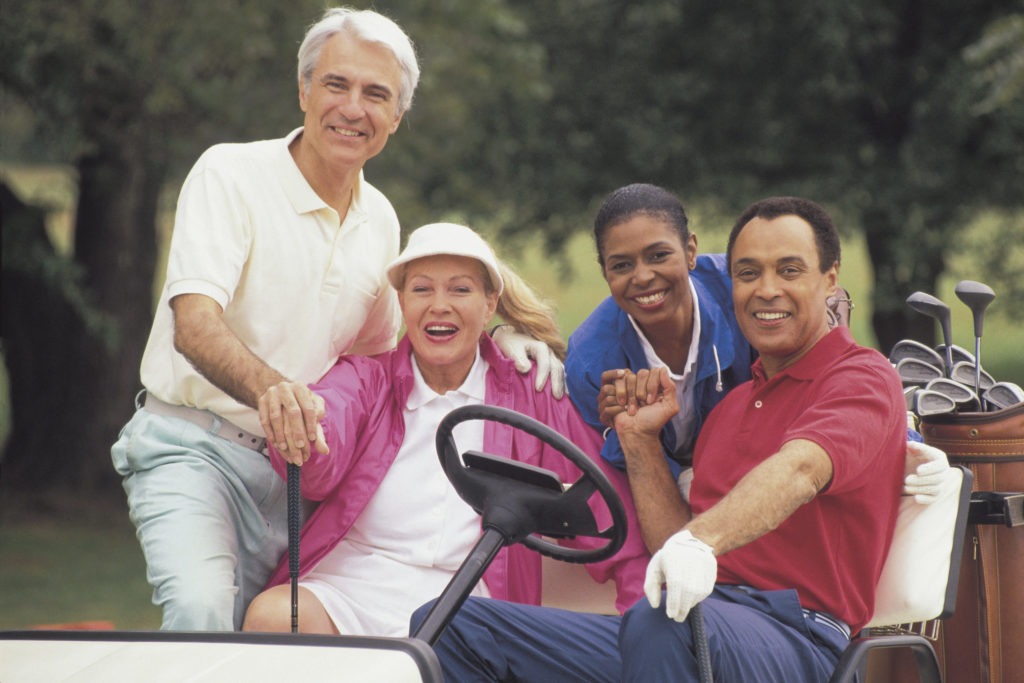 seniors having fun after fiding the right medicare coverage